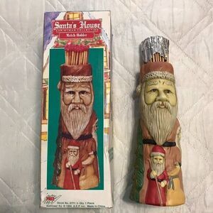 1994‎ Vintage Price Santas House Christmas Collection Match Holder w/ Matches